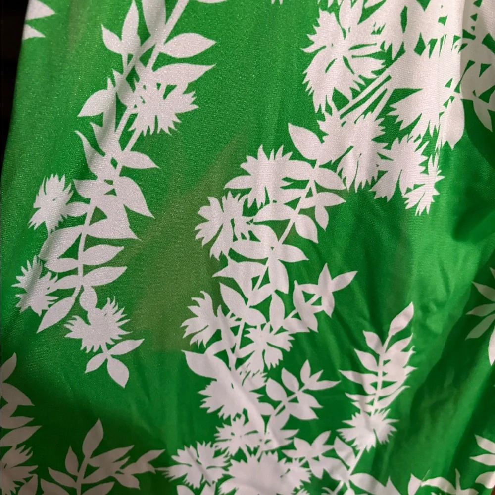 Green Vintage Hawaiian Maxi Dress - Picture 2 of 5